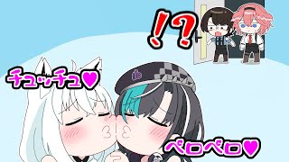 千速に発情するフブさん【ホロライブ手描き切り抜き/白上フブキ/輪堂千速/大空スバル/鷹嶺ルイ】