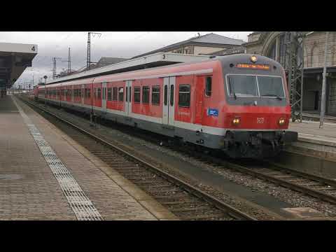 Nürnberg Hbf - Deutsche Bahn S-Bahn Nürnberg - 4 x-Wagen + BR 143 914-0 - Ausfahrt S2 nach Altdorf