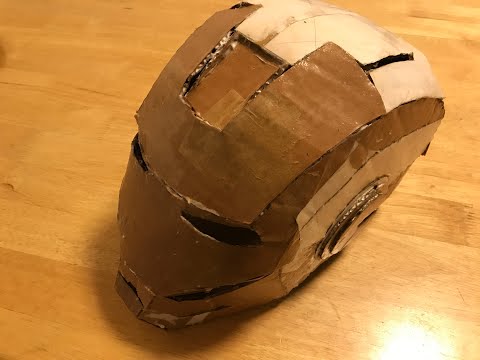 Cardboard Iron man helmet(part 1)