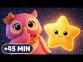 ¡A DORMIR! 🌙 +45 MIN de Música para Dormir Bebés 🦉 La Lechuza, Estrellita, y más ⭐ Leoncito Alado