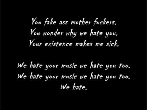 Sworn enemy - We hate Lyrics