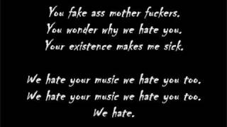 Sworn enemy - We hate Lyrics