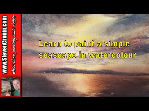 How to Paint a Simple Seascape in Watercolour