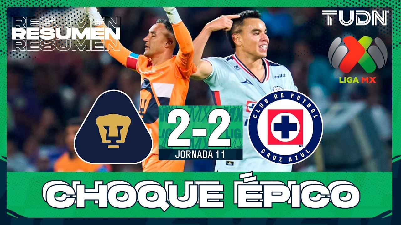 Pumas UNAM vs Cruz Azul Highlights