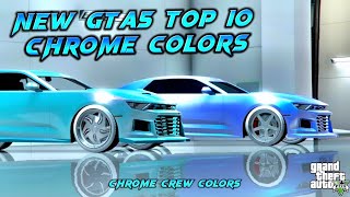 GTA 5 Online - *NEW* Top 10 Chrome Crew Colors - Hex Codes On Screen!!!