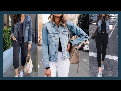 CHAQUETA JEANS COMBINACIONES LOOKS Y OUTFITS  /IDEAS PARA COMBINAR LAS CHAQUETAS JEANS Y  MEZCLILLA