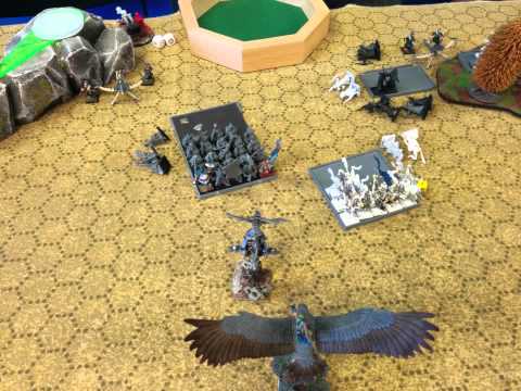 Warhammer Fantasy Battle Report 4 : Dwarfs & W. Elves VS. Dwarfs & H. Elves