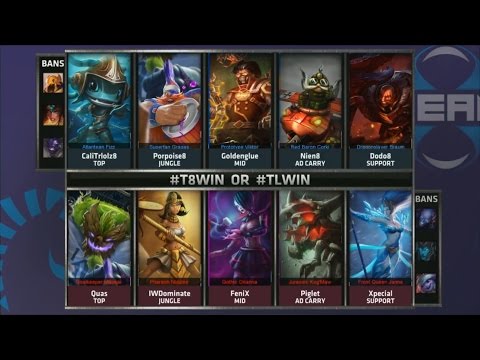 T8 vs TL Game 2 Highlights - TEAM 8 vs TEAM LIQUID - Week 9 NA LCS SUMMER 2015