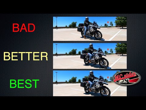 Part of a video titled How To Brake On A Motorcycle - YouTube