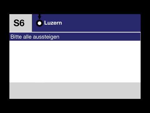 BLS Ansage - S6 Luzern Endbahnhof