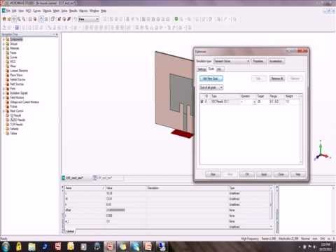 Cst Studio Tutorial 4 Optimization Of Structures Using Cst