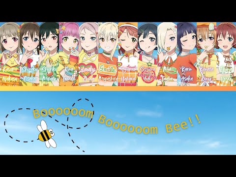 Boooooom Boooooom Bee!!- Nijigasaki- (ROM/ENG/KAN) [LYRICS + COLOR CODED] Love Live!