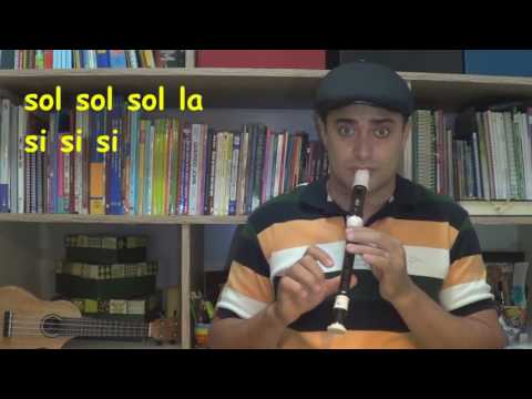 PEIXINHOS DO MAR - Notas Flauta Doce Iniciantes