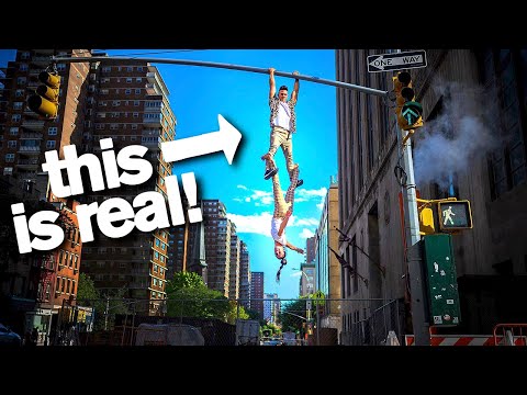 Daredevil Acrobats Will Hang Off Anything *don't try these stunts*