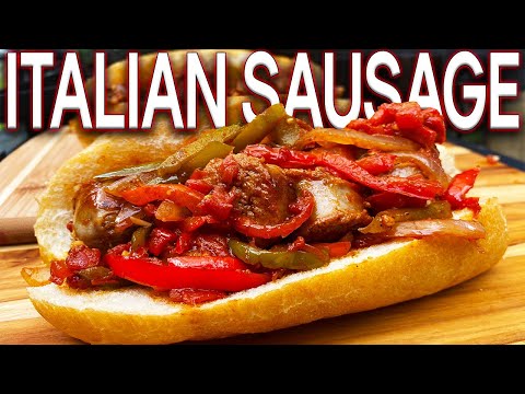 HOW TO MAKE AMAZING ITALIAN SAUSAGE, PEPPERS, AND ONIONS ON THE BLACKSTONE GRIDDLE! HOAGIE SANDWICH