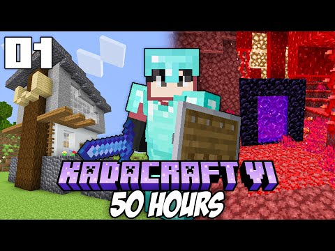 I Survived 50 HOURS in Kadacraft | Kadacraft S6EP1