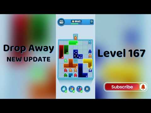 Drop Away Level 167 Walkthrough - NEW UPDATE | Step-by-Step Guide 🧠 | SolutionGuruji