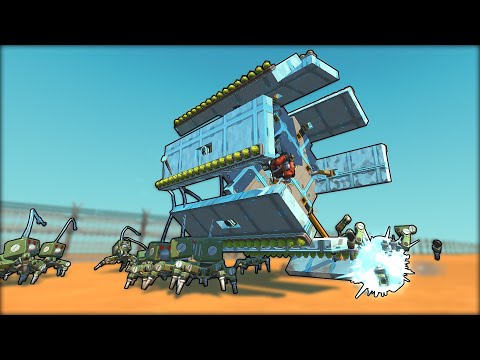 I Built a Piston Powered Wheel for Crushing Robots! (Scrap Mechanic Gameplay)