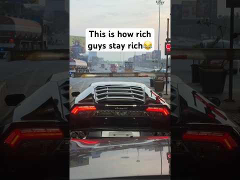 Supercars don’t need to pay toll! 😂 #lamborghini #richlifestyle