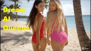 Two Stunning Beach Girls | Dream AI Queens