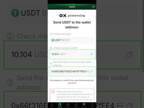Tutorial en video: Depositar USDT (Versión móvil)