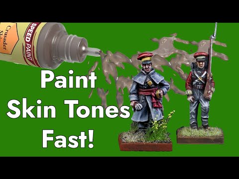[THE BEST SPEEDPAINT SKIN TONE]-The Ultimate Lightning Fast Way to Paint Caucasian Flesh | Wargaming