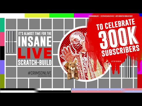 LIVESTREAM Day 4 Scratch Guitar Build Celebrate 300k Subscribers