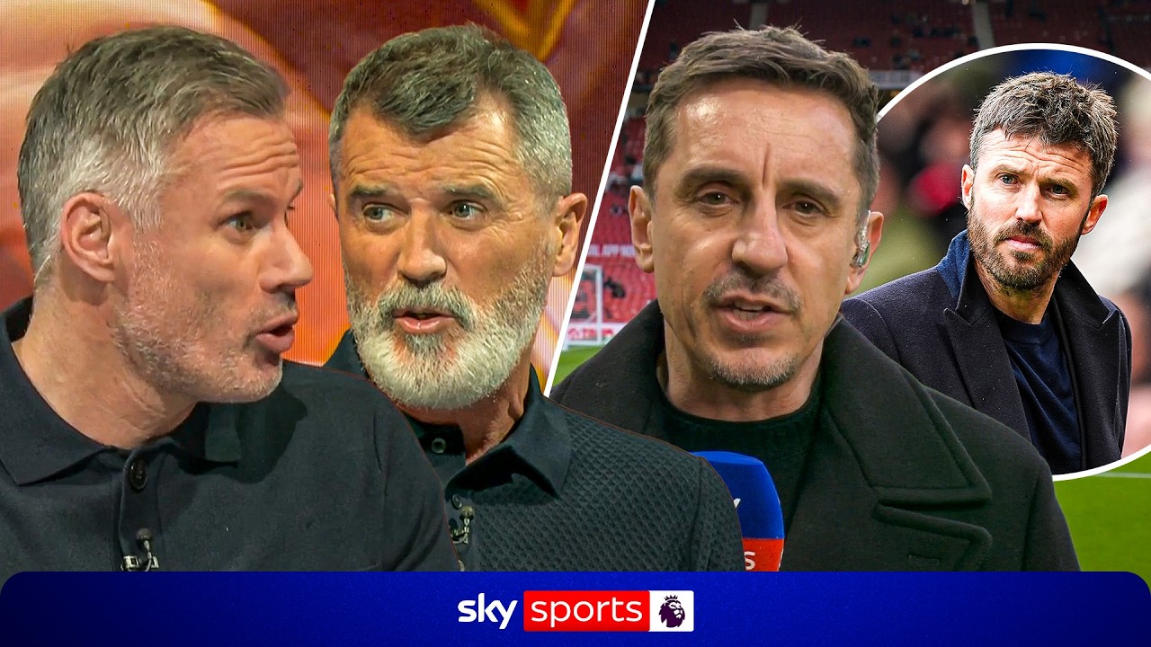 Roy Keane, Gary Neville & Jamie Carragher discuss Michael Carrick's Man Utd future 🔮