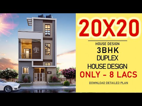 20x20 House Plan | Low Budget House Design | 3BHK | 20*20 3D House Design | HouseDoctorZ