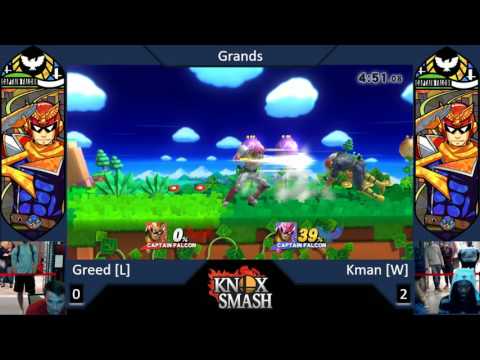 Greed (Captain Falcon) vs Kman (Captain Falcon) - Grand Finals - Banana Pull 12-31-16