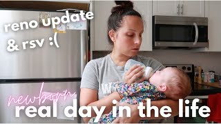 REAL DAY IN THE LIFE OF WITH A NEWBORN | mom of 3
