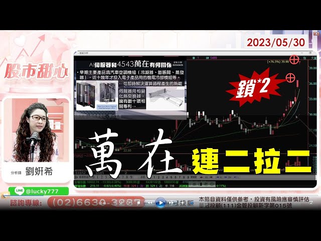 05/30【甜心盤後影音】萬在連二拉二鎖鎖鎖