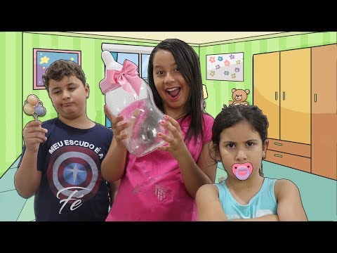 VIREI BABÁ POR UM DIA DA MARIA e JP Pretend Play a Nanny | Luana Melo
