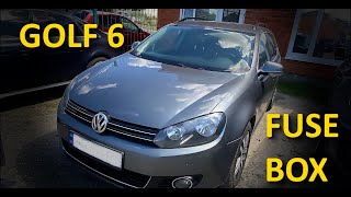 Volkswagen Golf 6 - Fuse Box  Location