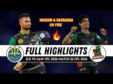 Cpl 2026 Match 32 Full Highlights | SKN Patriots vs Barbados Tridents | SNP vs BBT
