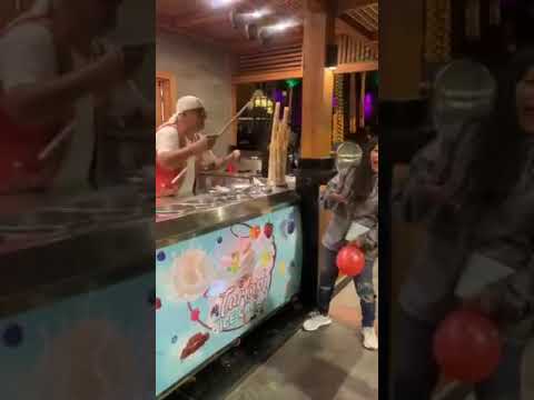 The funny ice cream Man.