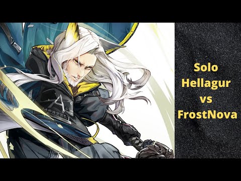 【Arknights】4 Man Squad, Solo Hellagur vs FrostNova showcase !!