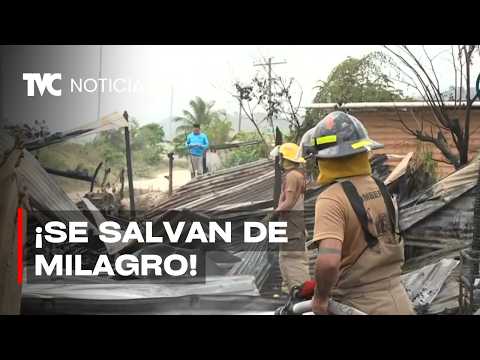 Incendios estructurales en dos viviendas en Choloma