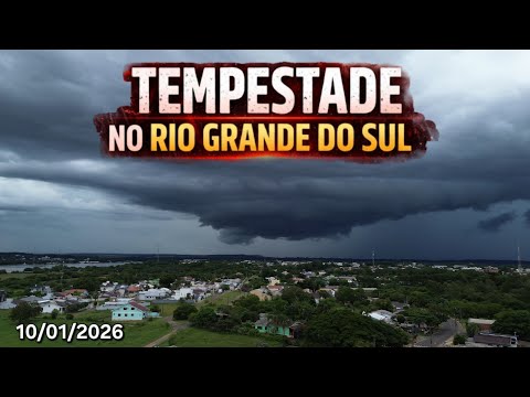 TEMPESTADE AGORA NO RIO GRANDE DO SUL 