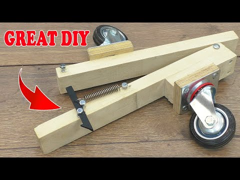 DIY Retractable Casters Wheels - A Simple And Effective Solution!