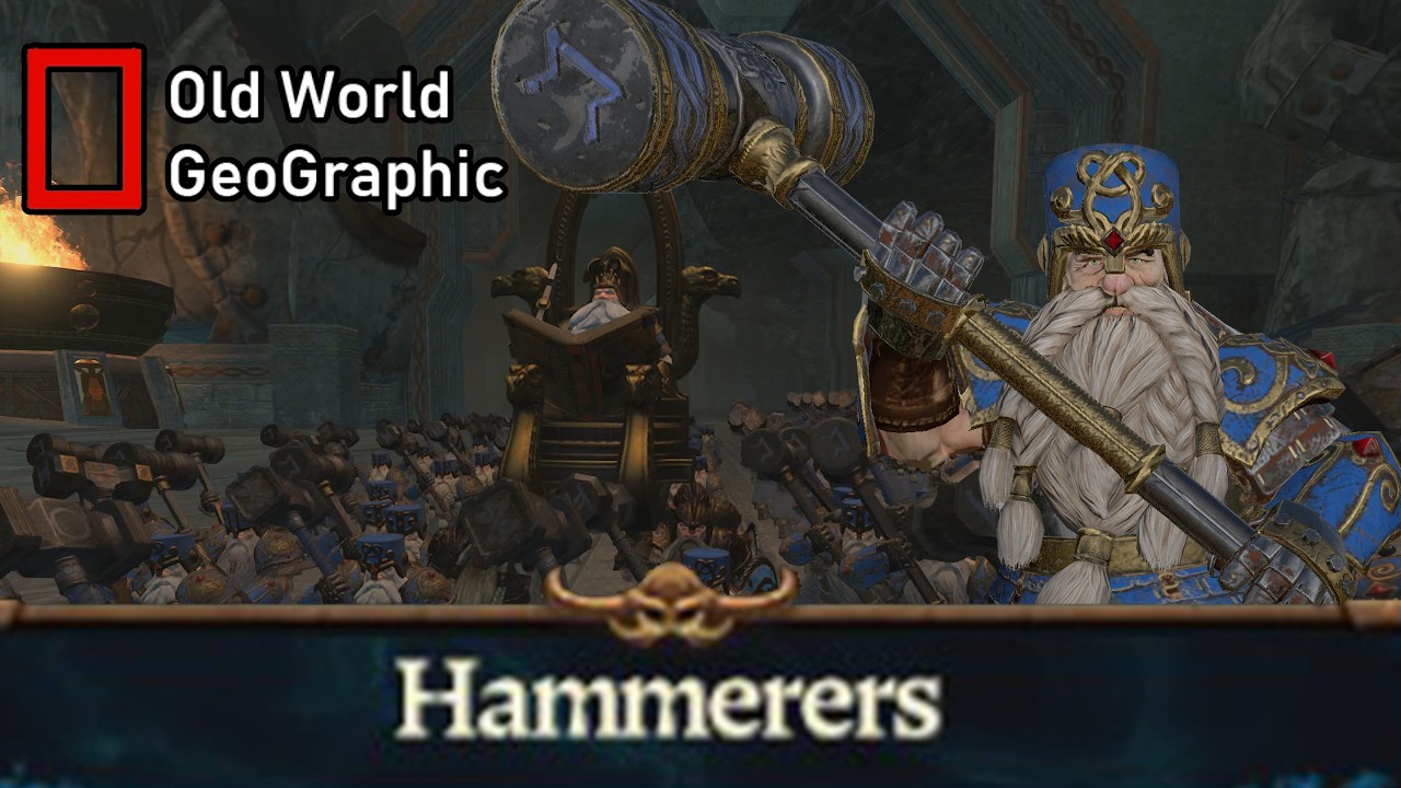 Dwarf Hammerers, Bodyguards of the Dwarf Kings and Lords - Old world Geographic