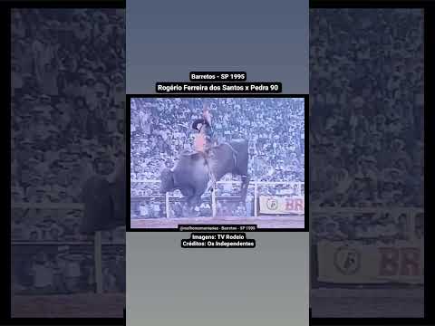 🇧🇷 Curta e comenta! 🤠👍🏻 Rogério Ferreira dos Santos x Pedra 90 -Barretos 1995 #shorts #rodeio #rodeo