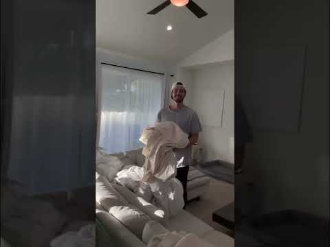 moving into my new master bedroom with Brooklinen 🤭 #bedroominspo #minimalisthome #organicmodern