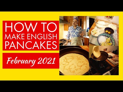 English Pancakes, traditional easy recipe.