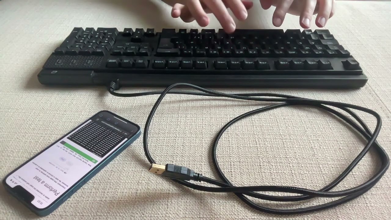 Keytap3: acoustic eavesdropping test for keyboards - YouTube