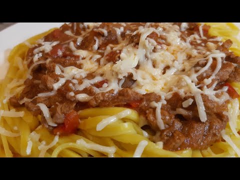 Tallarin de carne😋🍝