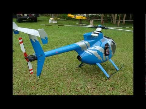 Hughes MD500-D (700 Size by Century) Super Scale Rotorhead & Custom Details