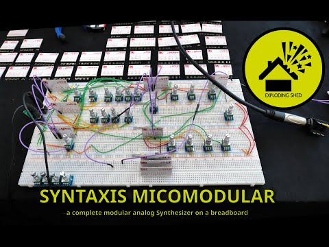 SYNTAXIS Micromodular - your own DIY Synth without soldering! SUPERBOOTH 2021
