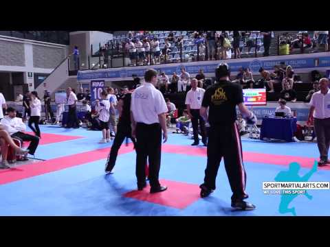 Mirkko Garfagin v Roman Bruendl U84 - 2015 BESTFIGHTER WAKO Worldcup