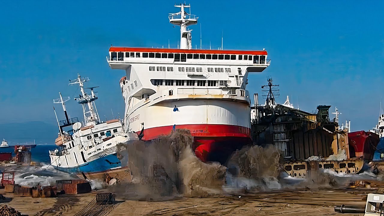 Como encalhar um navio na costa? Por que destruir um navio que vale bilhões de dólares?